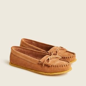 New! J. Crew Sz 11 Brown Suede Unlined Loafers Slippers Moccasins NWT
